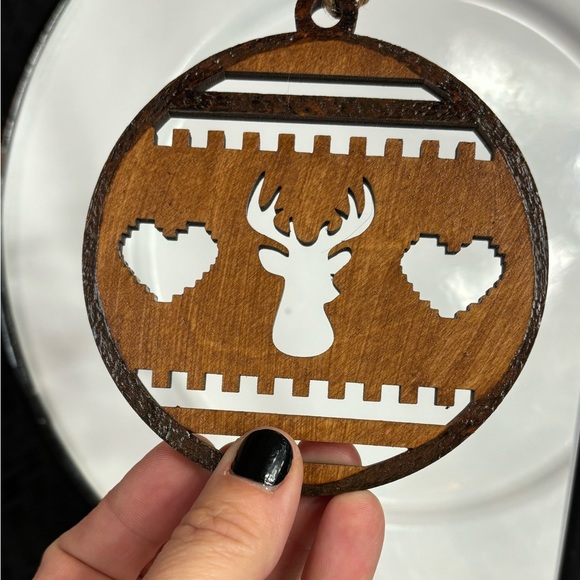 Wooden Deer 🦌 Ornament Made by Me - Picture 1 of 4